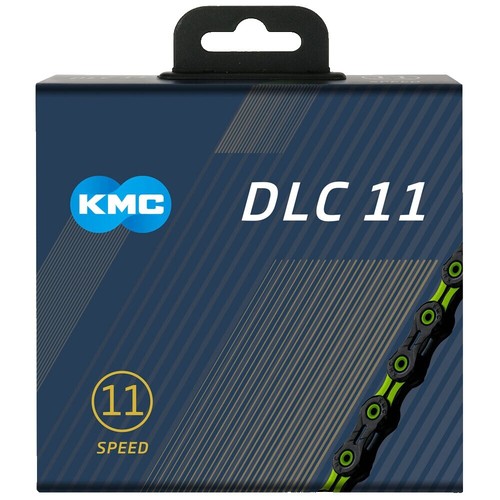 新品 KMC DLC11 118L x11SL 最高級 軽量 チェーン ブルー KMC DLC 11 Chain - 11-Speed, 118 Links, Black/Celeste | eBay