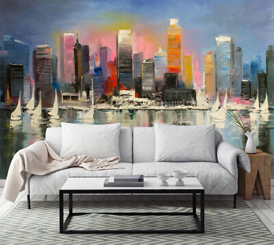 3D Painting City 3345 Wallpaper Mural Wall Print Wall Wallpaper Murals US Coco