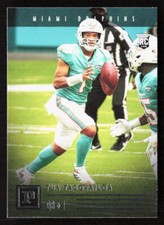2020 Panini Chronicles Tua Tagovailoa Panini Rookie Card RC #PA-2 Dolphins. rookie card picture