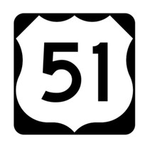 4" us route 501 highway sign road bumper sticker decal usa made