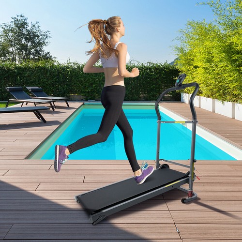 2in1 Mechanisches Laufband Heimtrainer Hometrainer klappbar belastbar 110kg - Bild 8 von 13