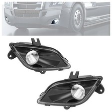 For Freightliner Cascadia 2018-24 Led Front Bumper Fog Light Driving Lamps Black