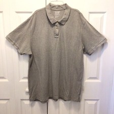 Old Navy Men  s Gray Classic Fit Short Sleeve Polo Shirt Size XXL