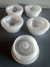 Poly Plug Buttress Bung Cap 2" with 3/4" Knock Out with Gasket for Poly Drum, Br