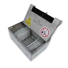 Edelstahl Bodentank Netzwerk VDE Schuko Steckdose Bodensteckdose Einbaufertig