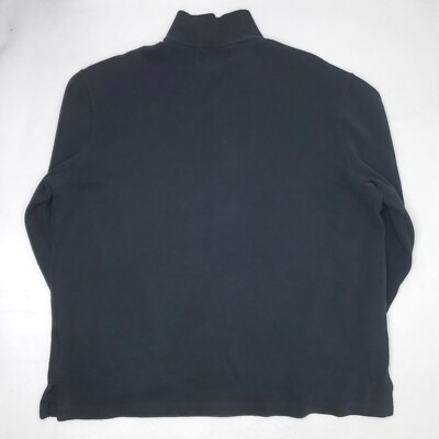 Vintage Polo Ralph Lauren Pullover 1/4 Zip Sweater Mens L Faded