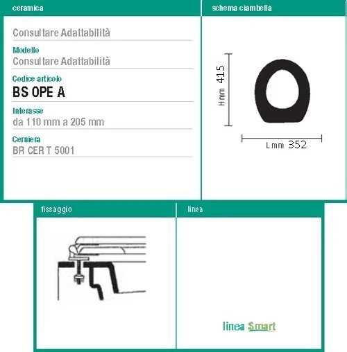 Sedile per wc GARDA Ceramica Dolomite anima in legno - ACB Ercos - Immagine 4 di 4