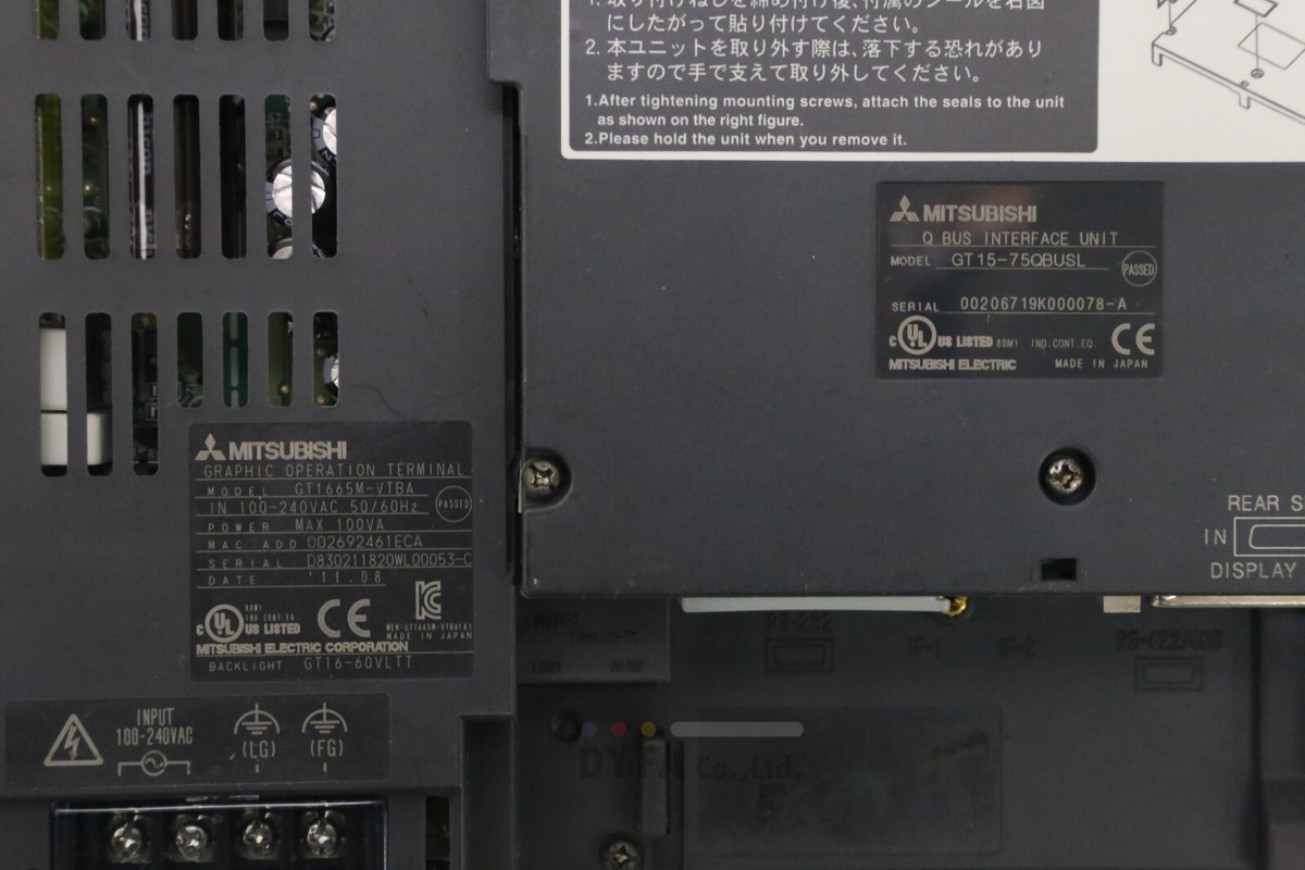 MITSUBISHI Used GOT1000,GT1665M-VTBA,GT15-75QBUSL GRAPGIC SCR-I