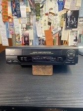 Sharp VC-A400U VHS Player VCR 4 Head 19 Micron Heads No Remote Tested And Works