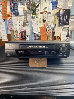 テレビ SHARP G-CODE / 19MICRON HEADS VT-14FJ3 Sharp VC-A400U VHS Player VCR 4 Head 19 Micron Heads No Remote
