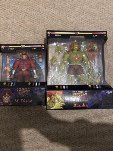 Jada Toys Street Fighter II Blanka & M.Bison Action Figures