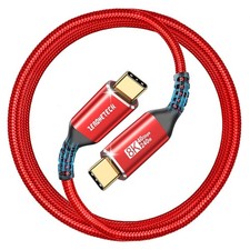 40Gbps USB 4 Cable for Thunderbolt 4 Red, 3.3Ft, Durable , High-Speed Data T...