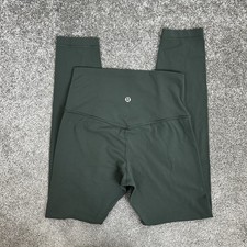 Lululemon Green High Waisted Leggings Women’s UK 8 US 4 GymYoga Pants Align