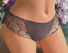 Wacoal Med Brown La Femme Sheer Lace Bikini Brief Panties 841117