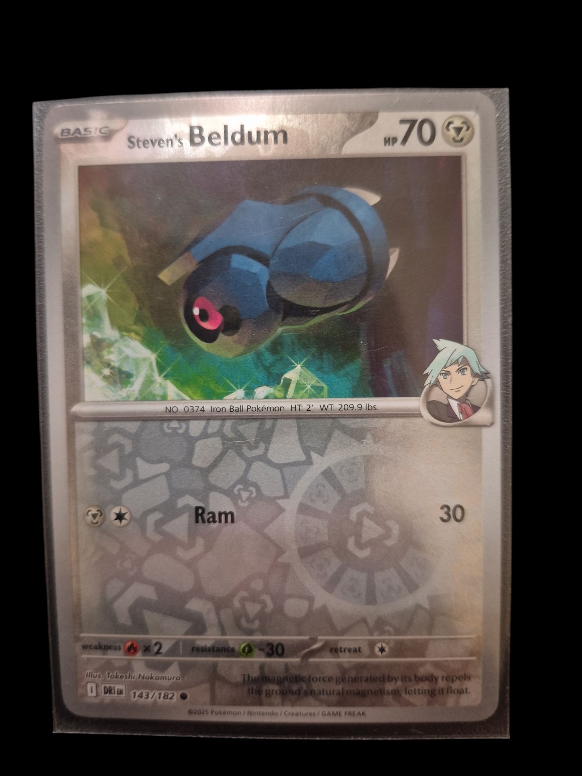 Steven's Beldum 143/182 Sv10: Destined Rivals Reverse Holo