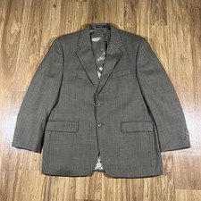Vintage Chaps Ralph Lauren Sport Coat Mens 42 Brown Check Wool Union Made Canada