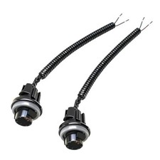 2PCS License Plate Light Pigtail Socket Rear Lamp Wire Harness