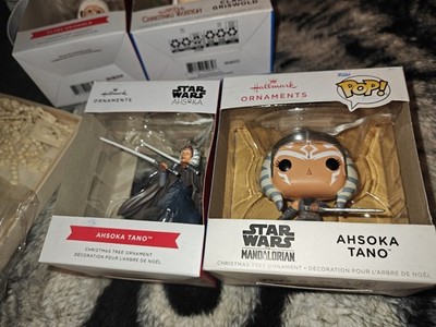 2xHallmark Star Wars Ashoka Tano Resin Christmas Tree Ornament, New