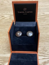 SIMON CARTER London - Mens Cufflinks - Brown  - NEW BOXED