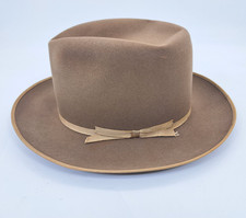 Vintage Royal Stetson Stratoliner Fedora Hat Brown Size 7 1/8