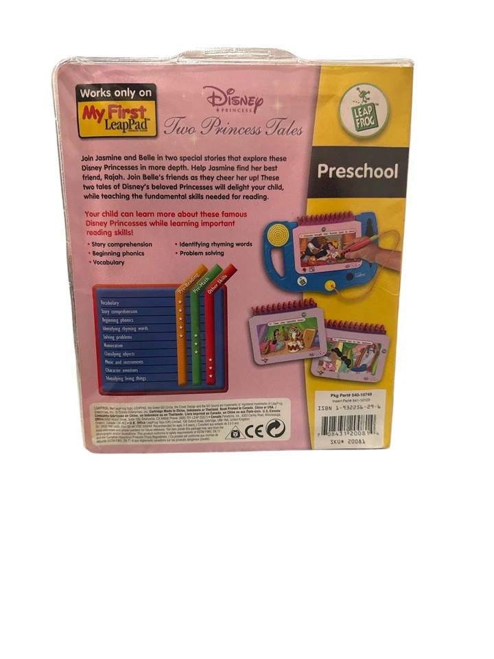 Leap Frog My First Leap Pad Disney Two Princess Tales Book And Cartridge - Image 2 of 4