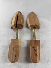 Rockport Aromatic Cedar Shoe Trees Men's Adjustable Split Toe Wood Pair Large