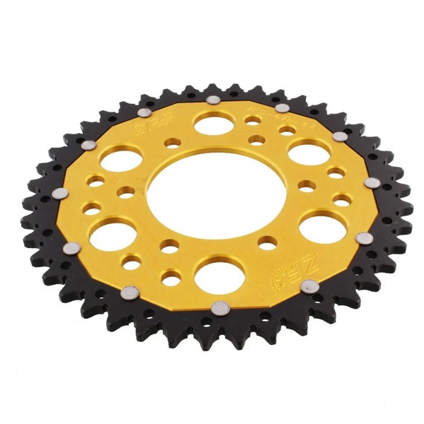 Kettenrad Alu Gold 43-ZäHne 520-Teilung FüR Kawasaki Z 750 M ABS Bj. 2007-2014-image