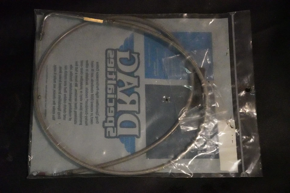 Drag Specialties 5341108B Braided Throttle Idle Cable 48" 88-95 Harley Sportster - Image 4 of 4