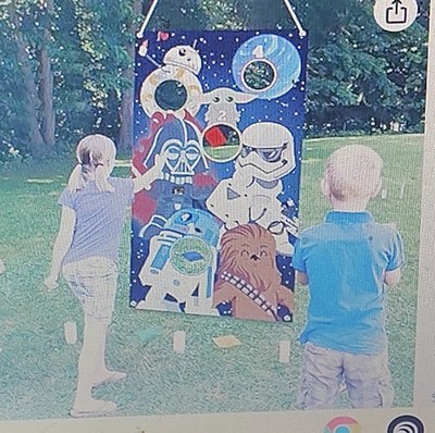 Star Wars Cornhole Toss Game Set with 4 Bags , a movie Character Theme backing 