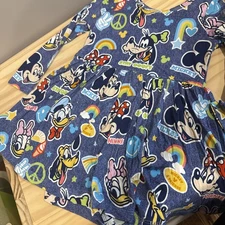 Little Sleepies Size 18/24M Mickey’s Club House Bamboo Bodysuit Twirl Dress