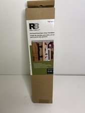 RELIABILT Pull  Flush Barn Door Handleset 3614945 Matte Black 11.5" Long