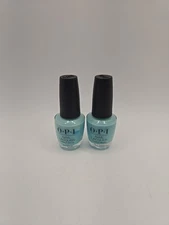2 X O.P.I. Nail Lacquer # NL V33 Gelato On My Mind (Light Blue) F