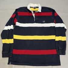 VTG Polo Chaps Ralph Lauren Sweater Men L Rugby Academia Long Sleeve 90s Y2K3906