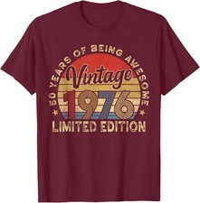 Retro 50th Birthday 1976 50 Year Old Birthday Party Unisex T-Shirt