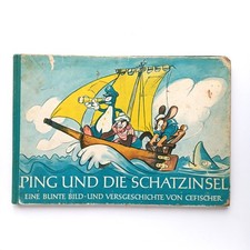 1975 Ping und die Schatzinsel, Cefischer, Bilderbuch, Dennoch Verlag