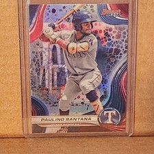 Paulino Santana 2024 Bowman's Best Rookie Refractor TP Card Texas Rangers