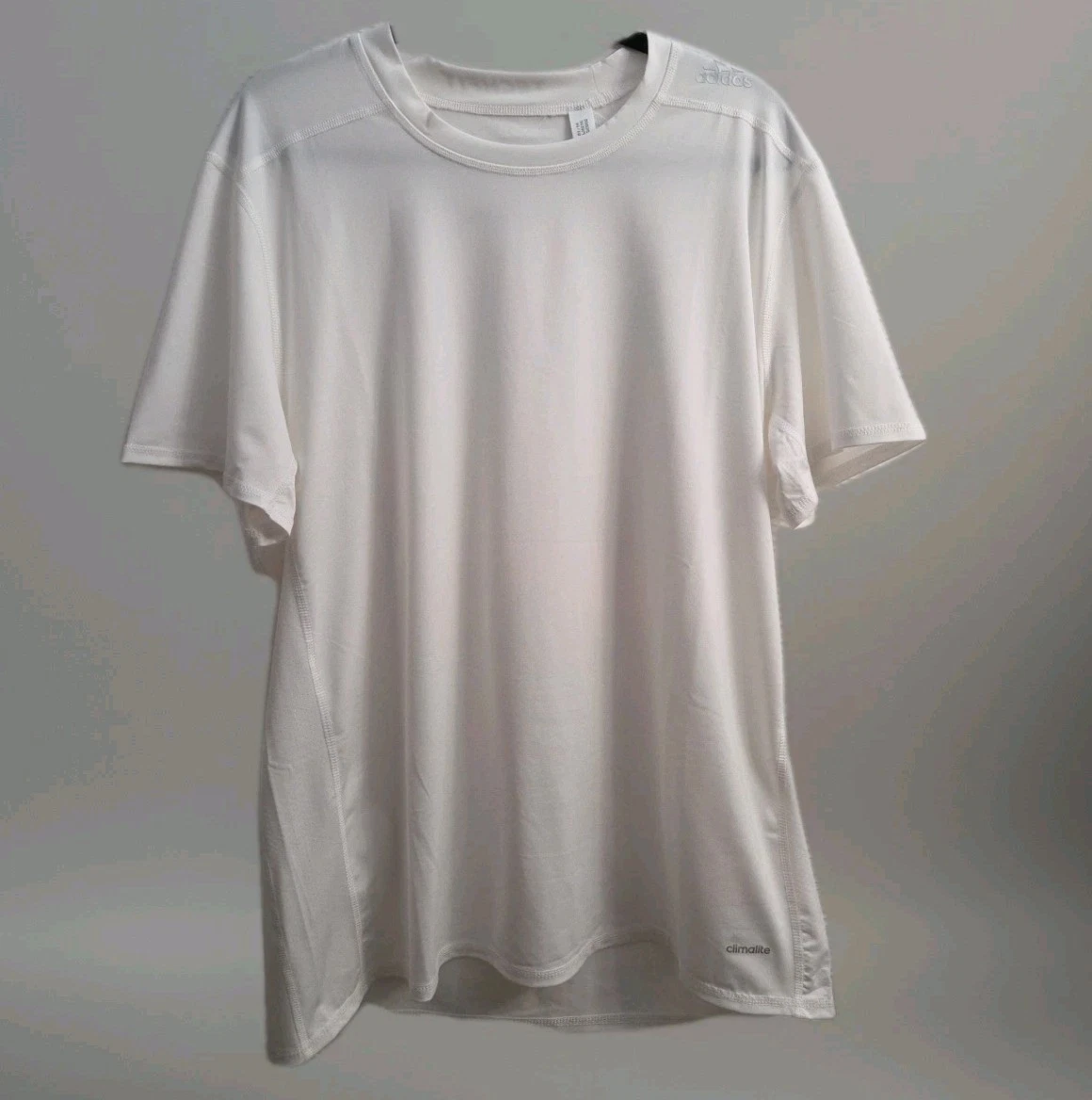 Adidas Techfit Climatech Men XL White Short Sleeve T-Shirt Lightweight Performan