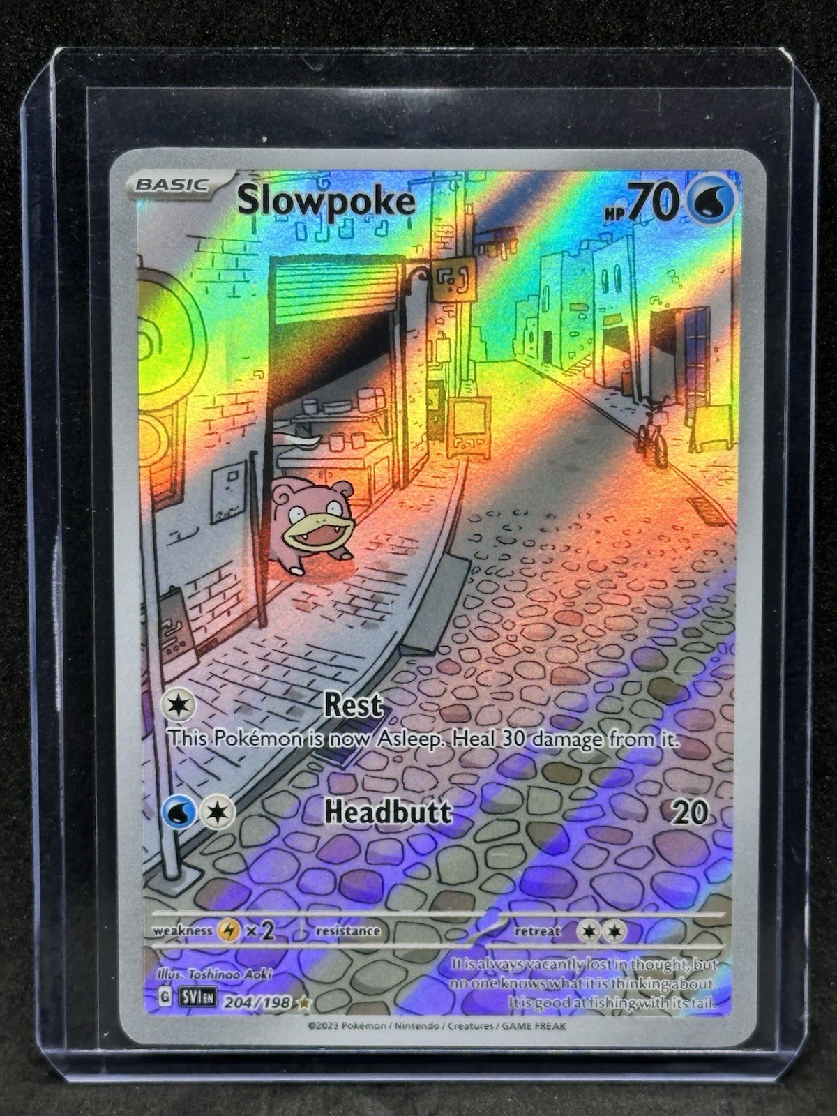 Pokemon Card - Slowpoke Scarlet & Violet Base Set 204/198 Illustration Rare