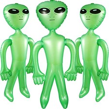 3 Pcs Alien Inflates Inflatable Jumbo Alien Blow up Toy for 35 Inch Green