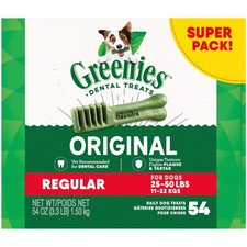 Greenies Original Regular Dental Dog Treats, 54 54 Count Pack of 1 , Other