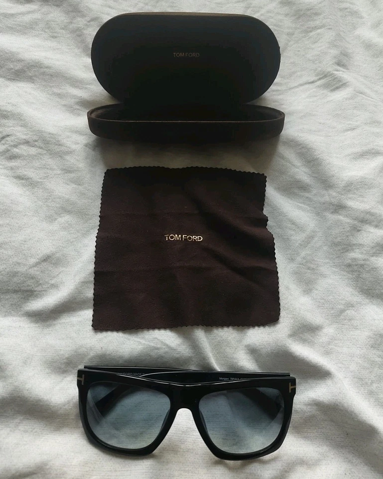 Tom Ford Morgan Sunglasses Excellent Condition Blue Lenses, Case, RRP £529 - Image 1 of 4