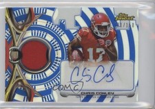 2015 Topps Finest Rookie Blue Refractor 131/150 Chris Conley Patch Auto 0d6s