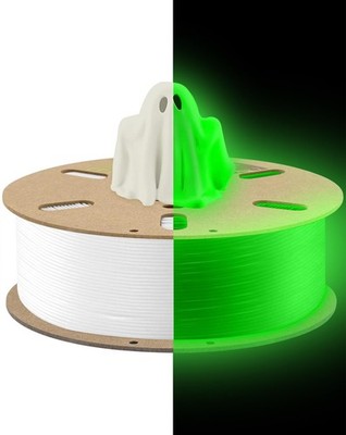 PLA Glow Green in The Dark Filament 1.75mm 1Kg, 3D Printing Luminous Filament...