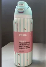 Owala FreeSip 32oz Stainless Bottle Leak-Proof, Straw & Wide Mouth Sip