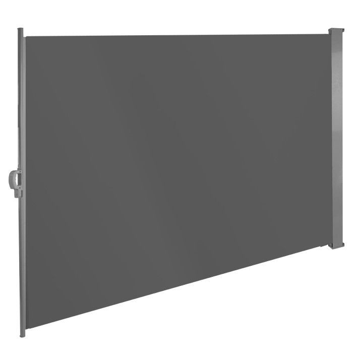 Store lateral 160 x 300 cm brise-vue retractable gris anthracite D41291