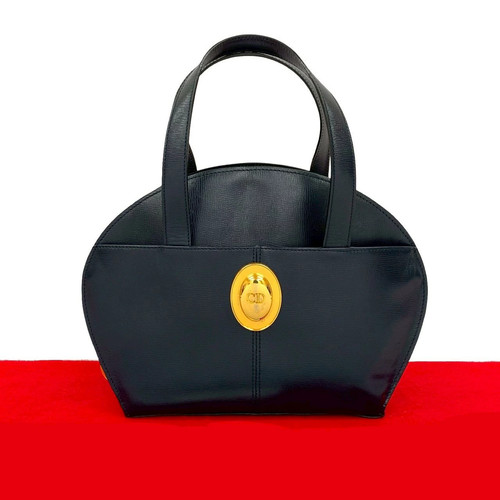 Dior CD 31989 Tote Leather Navy Unisex Bag #TVB2346