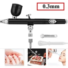 0.3mm Dual Action Airbrush Kit Air Brush Compressor Paint Spray Gun Craft Paint