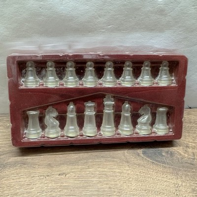 Transparente Schachfiguren Set Glas/Acryl Chess Pieces Transparent Spielzeug Toy