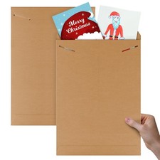 10 - 11x16 Tab Lock Mailers Rigid Kraft Chipboard Envelopes