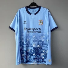Coventry City Home Jersey Hummel Genuine Menʼs Shirt Size XXL Season 2020-2021